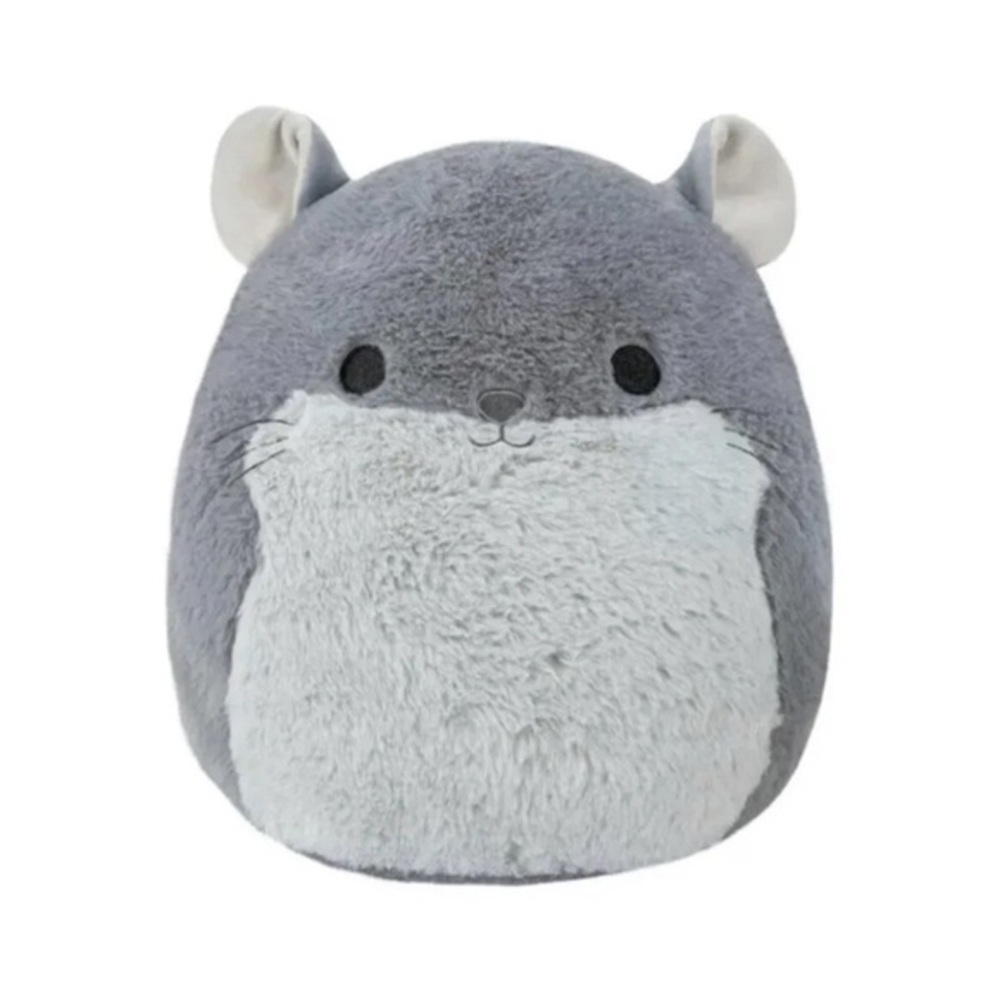 Squishmallows Miper the Chinchilla Fuzzamallow Stuffed Plush 12” Gray NWT